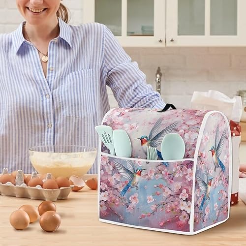 Miniatura 10 de Cubierta antipolvo para mezclador de cocina de Acción de Gracias con mango compatible con 5-8 cuartos de galón, tamaño L