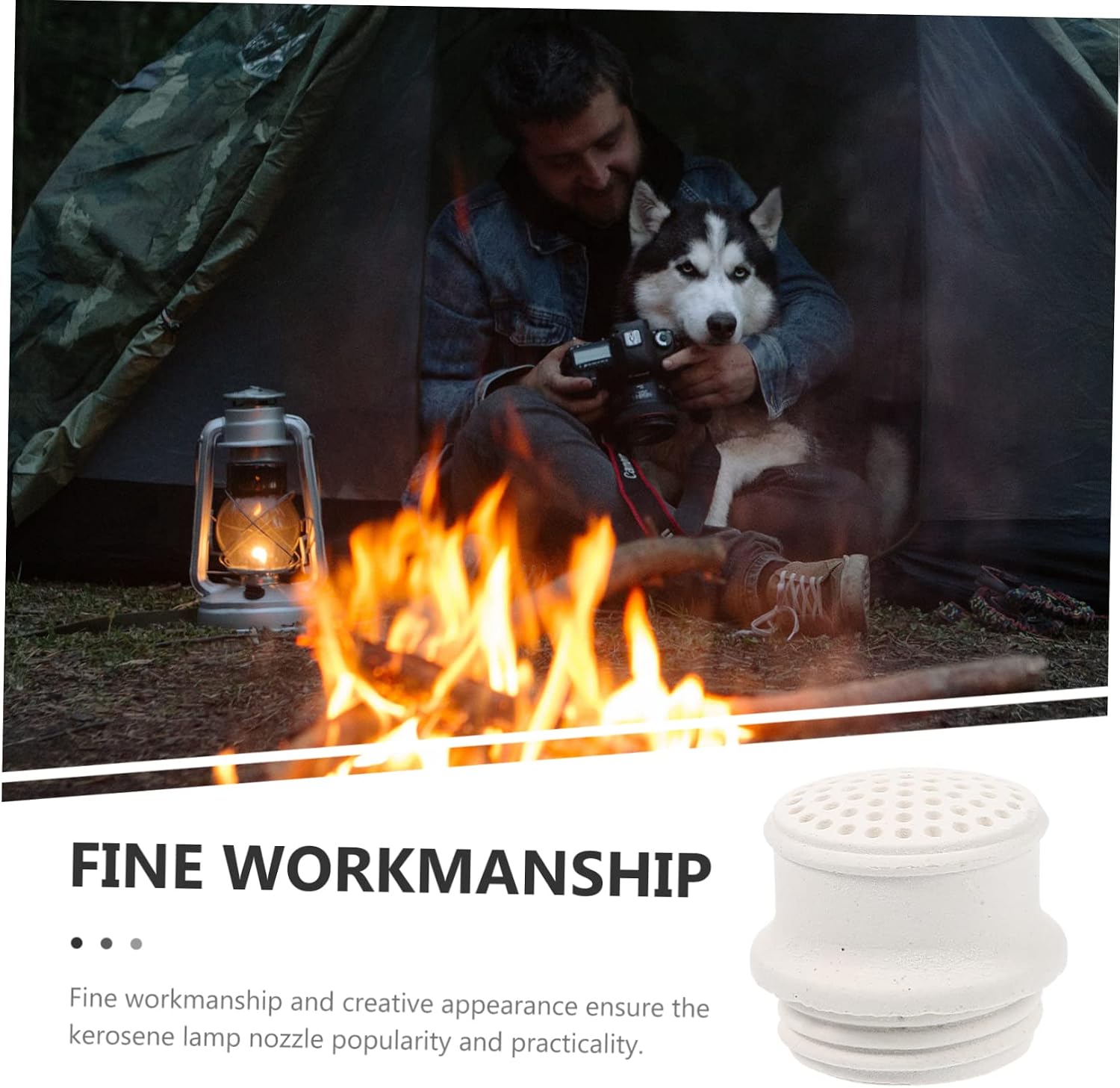 Ciieeo 12pcs Pottery Kerosene Lamp Nozzle Steam Lamp Parts Camping Accessories for Lantern Replaceable