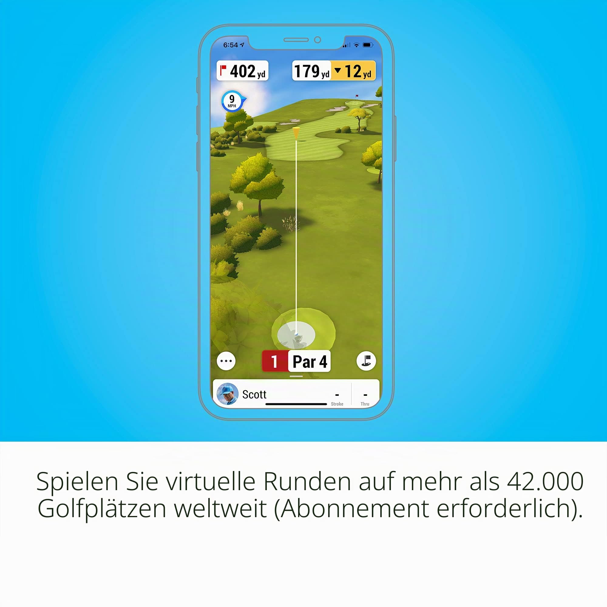 Garmin Approach R10, tragbarer Golfstartmonitor, nehmen Sie Ihr Spiel nach Hause, drinnen oder auf die Driving Range, bis zu 10 Stunden Akkulaufzeit