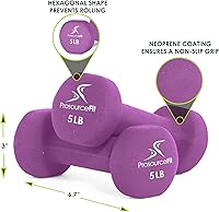 Vista 3 de ProsourceFit Neoprene Dumbbell Coated for Non-Slip Grip