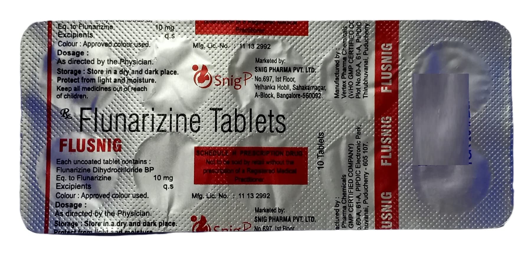 Flusnig 10mg - Strip of 10 Tablets