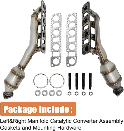 Miniatura 7 de 674-089 674-090 Convertidores catalíticos izquierdo y derecho para Infiniti QX56 Sport 2011-2013 QX80 Sport Nissan Titan XD 2017-2021 Armada NV 2500