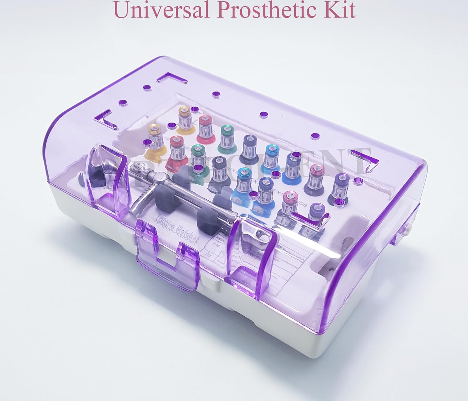 Dental Implant Universal Prosthetic Kit - All Major Systems Compatible Driver Set, Torque Wrench | Dental Lab & Practice Tool Kit