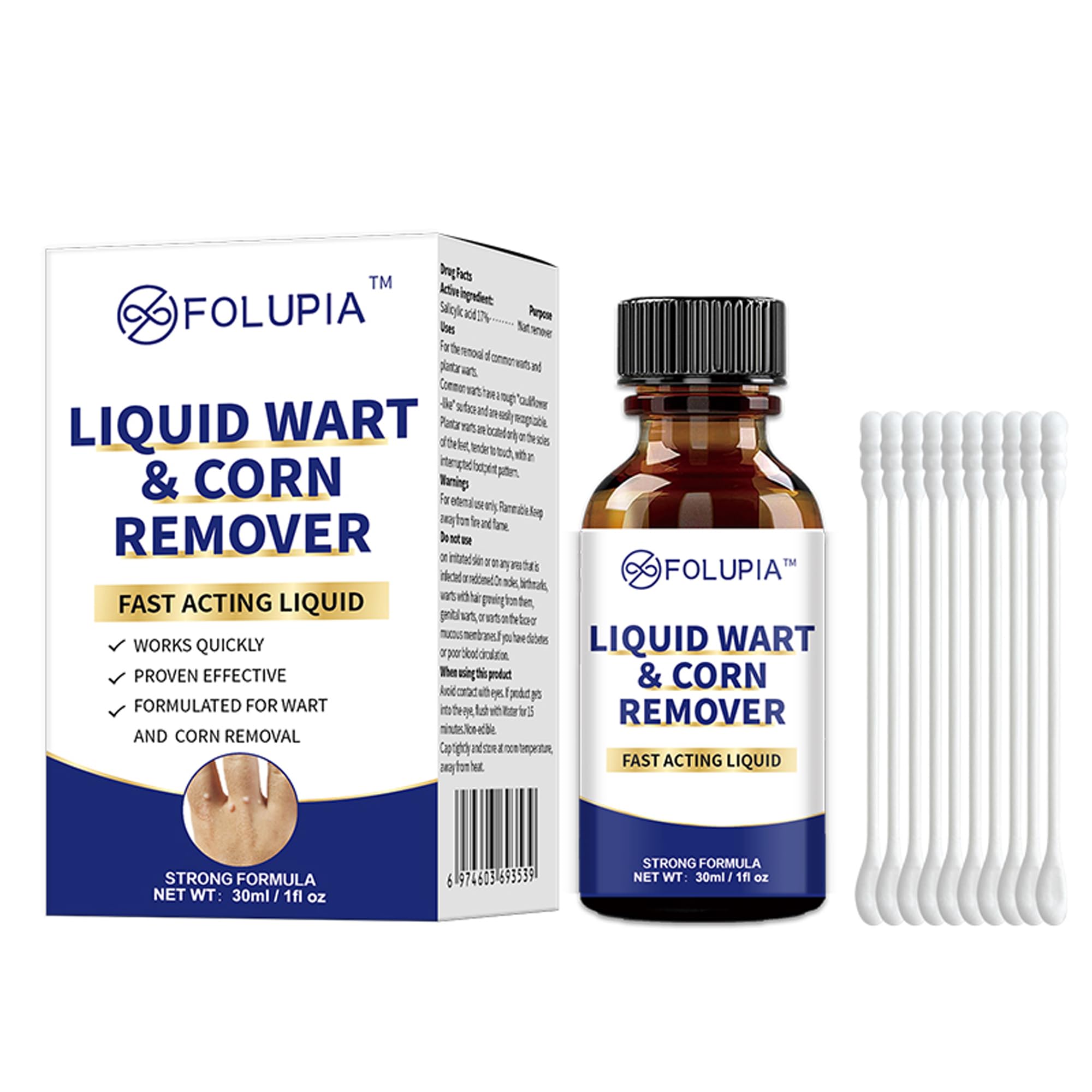 Kit para eliminar verrugas 30ml, lunares y callosidades, líquido para eliminar lunares y verrugas en cuerpo y manos