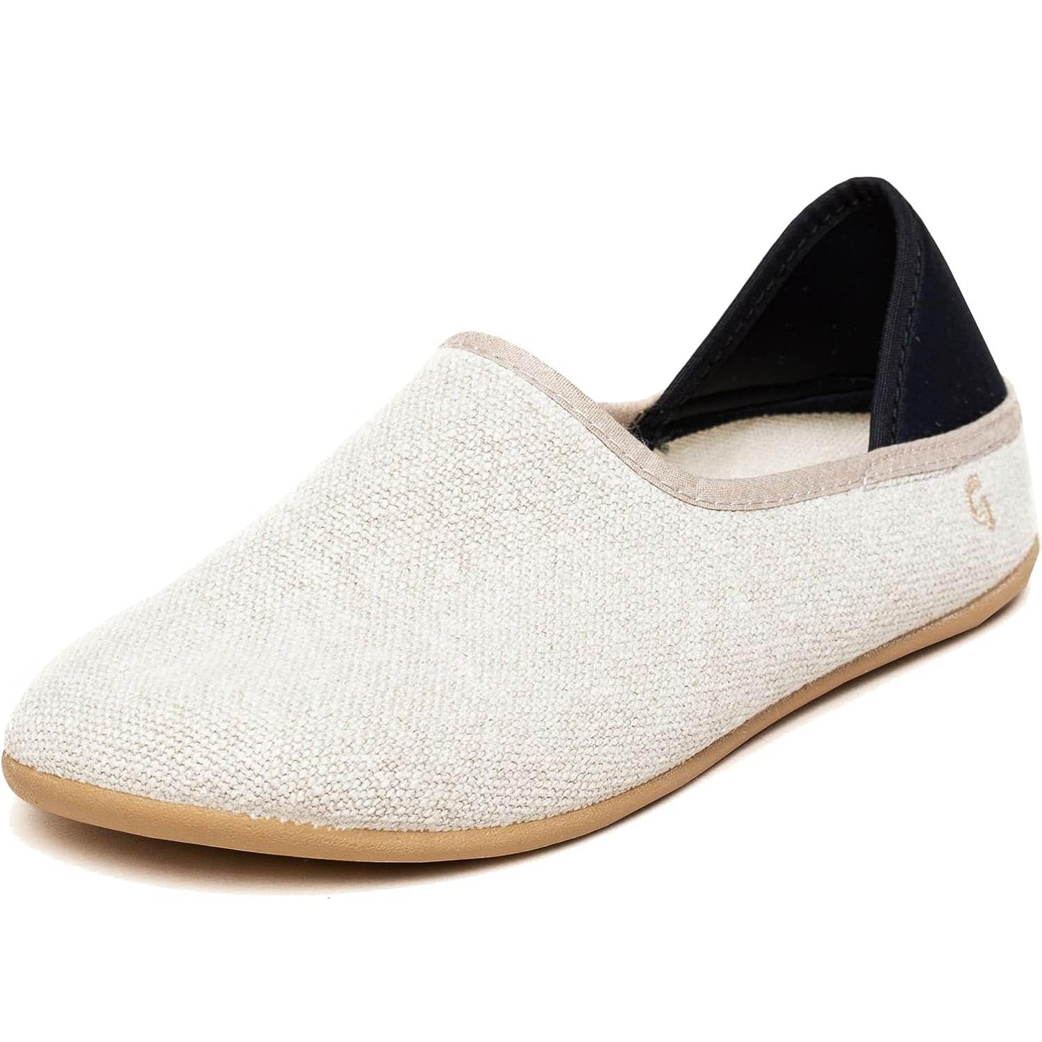 Gottstein Linen Slip-On Hausschuh – 1-tlg, Barfuß-Gefühl, Obermaterial aus recyceltem Leinen