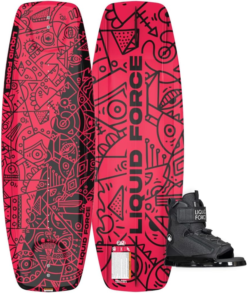 Liquid Force Origin Fs 120 Wakeboard w/ Rant 12T-5Y Jr. Bindings