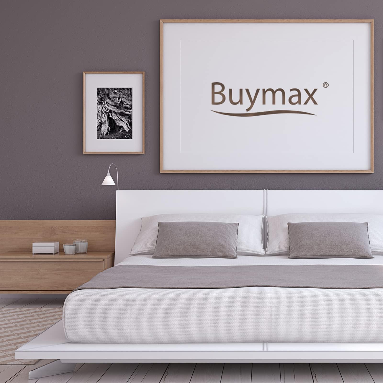 Buymax® Ropa de cama de 200 x 200 cm, 100% algodón, 3 piezas, juego de ropa de cama de 200 x 200 cm con 2 fundas de almohada de 80 x 80 cm, certificado Öko-Tex Renforcé, juego de ropa de cama con