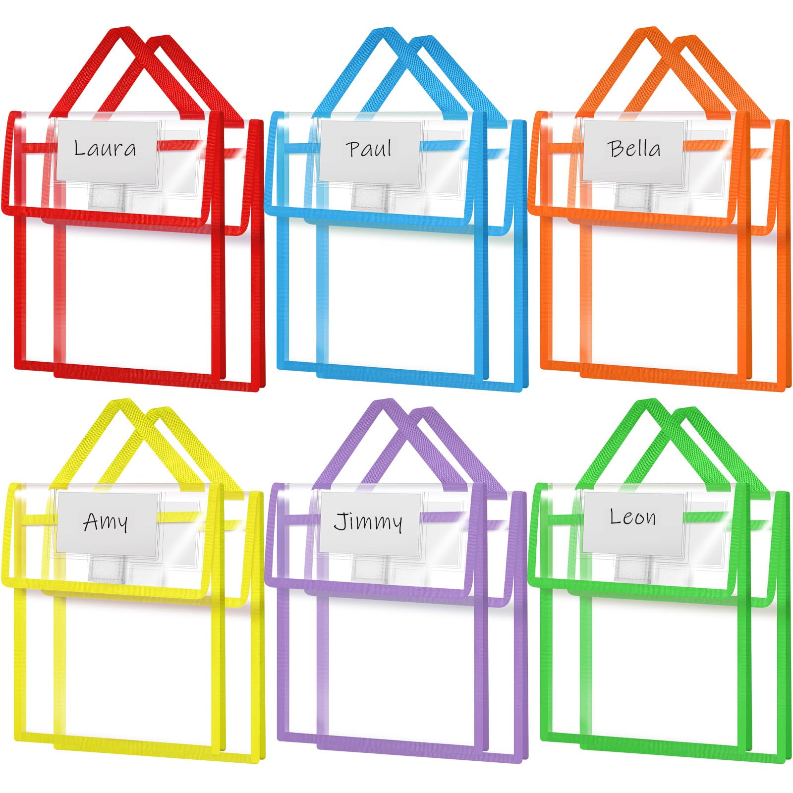 Pochettes transparentes pour étudiants et sacs en carton pour classe