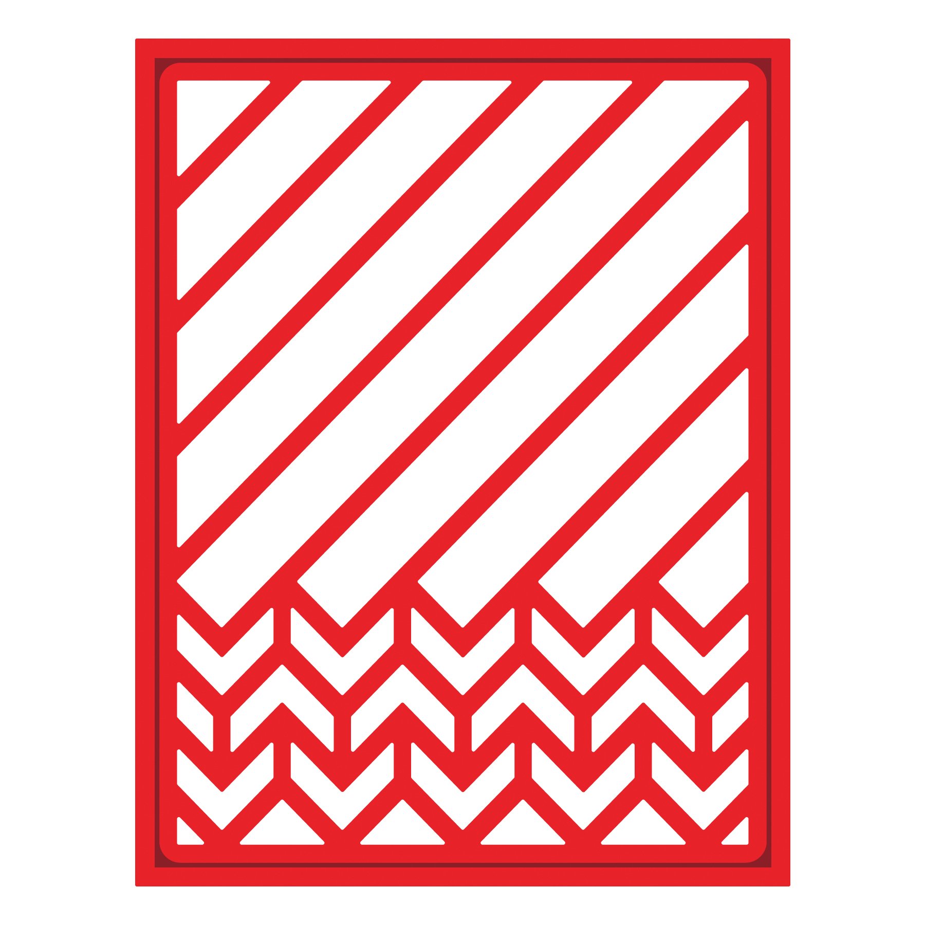 Spellbinders Brown S4-453 Shapeabilities Diagonal Chevron Die Cuts