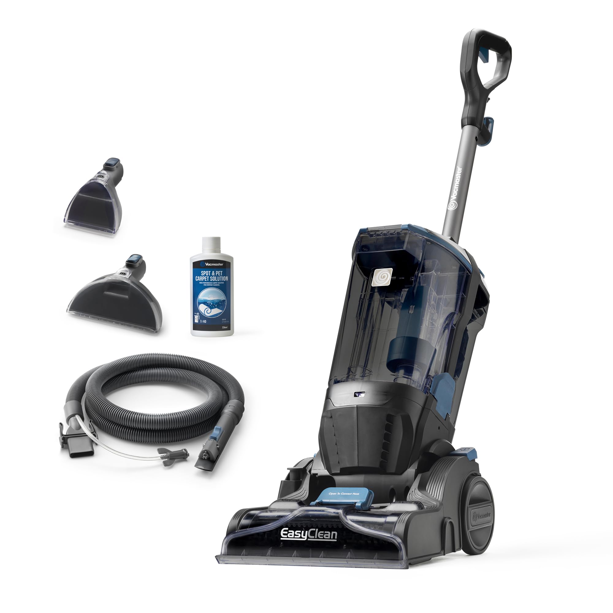 Vacmaster Teppichreiniger | Professionelle Ergebnisse | Entfernt Schmutz und Flecken | Leistungsstarker 750W Motor | 3,2L Tankkapazität | Für Teppiche, Treppen und Polster