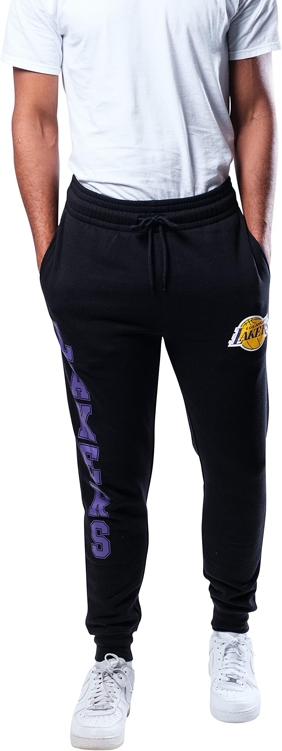 Men's Jogger Pants Active Basic Soft Terry Sweatpants, Team Color, Large