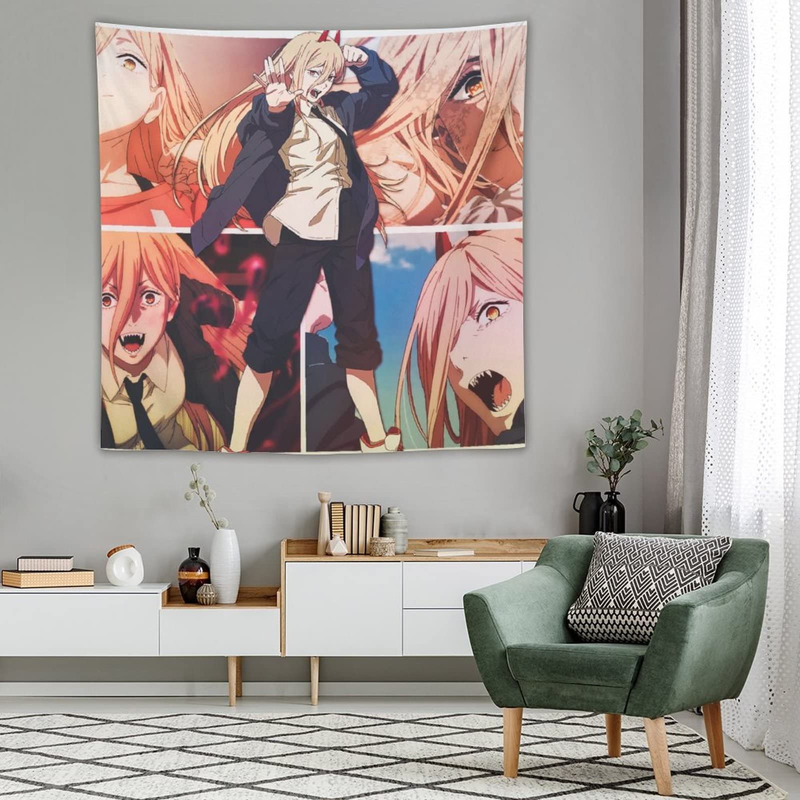 Amazon.co.jp: チェンソーマンタペストリー スタイリッシュ