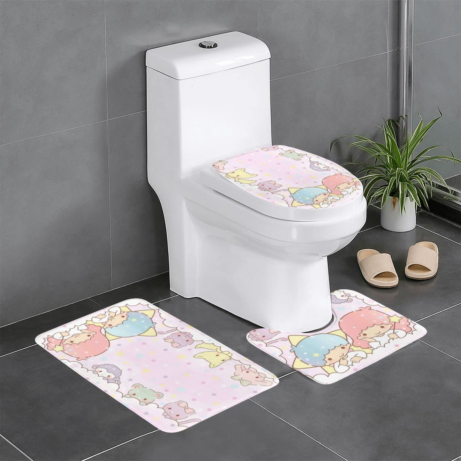 Amazon｜リトルツインスターズ キキララ 3点セット トイレマット