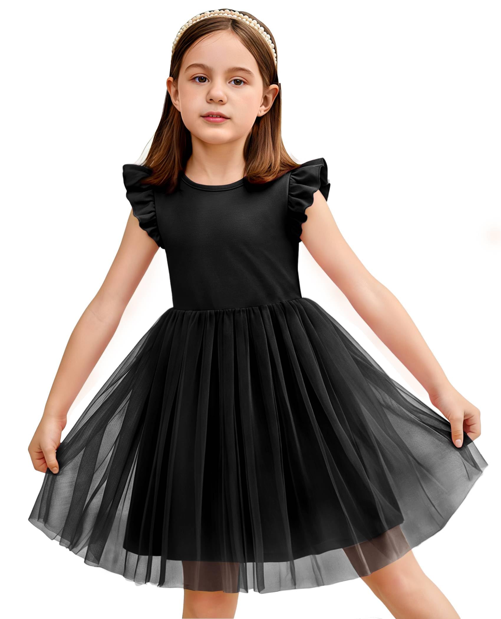 Arshiner Toddler Tutu Dress Girls Summer Dresses Ruffle Tulle Sundress