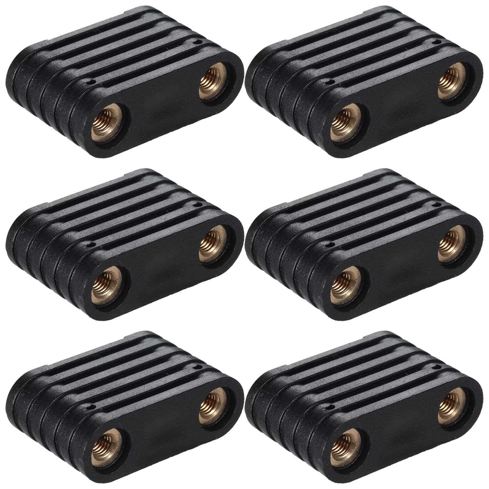 Maxtonser 6Pcs Paddle Board Accessory Brass Nut Surfboard Footstrap Insert with 2 Hole Windsurf Boards Footstrap Replacement Part