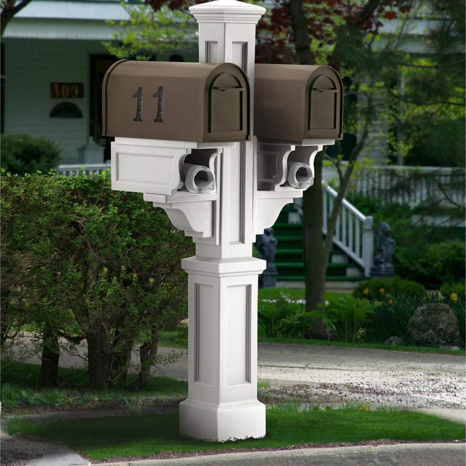 House Letter, 5 Inch High Cast Iron Home Address Letter, Perfect Matching the 5.5 Inch Cast Iron House Numbers (L)