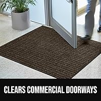 Vista 5 de Gorilla Grip - Tapete afelpado original de goma con perfil bajo, resistente, duradero, impermeable y fácil de limpiar para interior y exterior