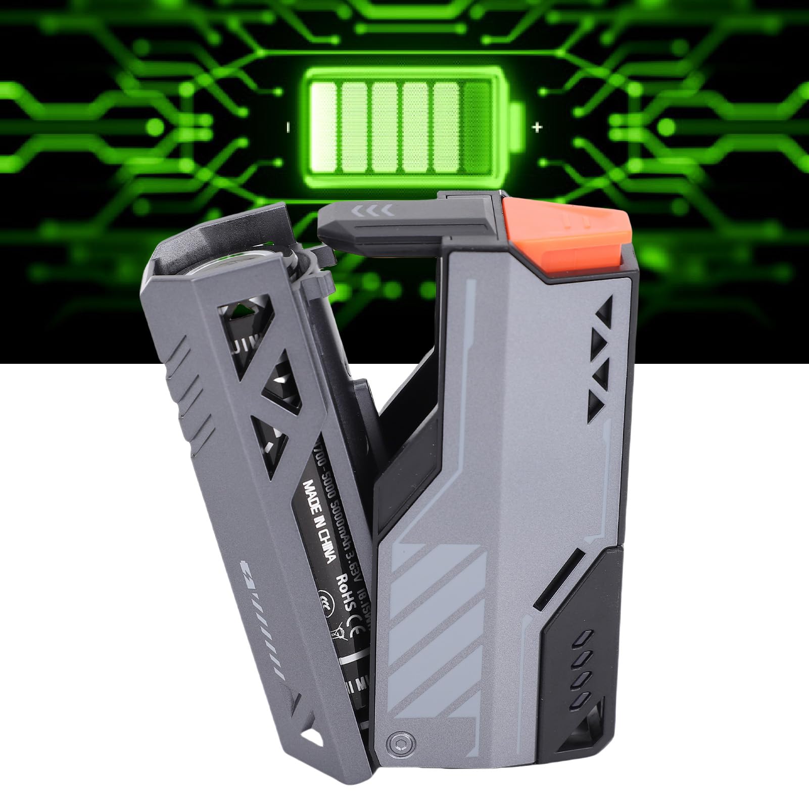 Asixxsix Power Bank, Batteria di Grande capacità da 5000 MAh Caricatore Portatile a Ricarica Rapida, Batteria Compatta e Leggera con Cordino per Lavoro, Viaggi, Escursionismo, Campeggio