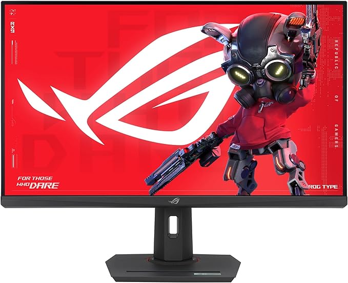 ASUS ROG Strix 32” 4K HDR Gaming Monitor (XG32UCG) – 3840x2160, Dual Mode (4K 160Hz/FHD 320Hz), 0.3ms, Fast IPS, Extreme Low Motion Blur Sync, USB-C, G-SYNC Compatible, Tripod Socket, 3 yr Warranty