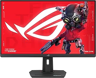 ASUS ROG Strix 32インチ 4K HDR ゲーミングモニター (XG32UCG) – 3840x2160、デュアルモード(4K 160Hz/FHD 320Hz)、0.3ms、高速IPS、極端なローモーションブラー同期、USB-C、G-SYNC対応、三脚ソケット、3年保証