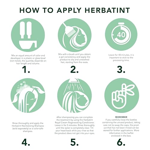 Miniatura 8 de Herbatint - Coloración permanente en gel sin alcohol y vegana, color 6C rubio ceniza oscuro, cubre el 100 % de las canas, 4.56 onzas líquidas