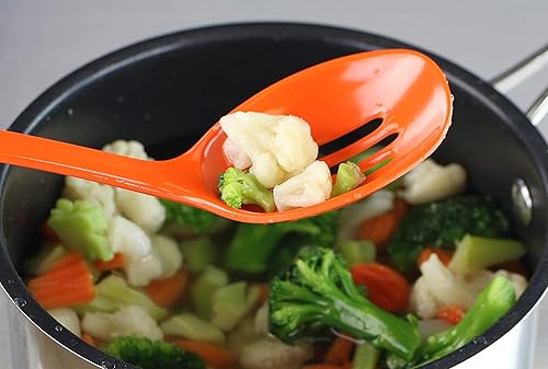 Vista 20 de Reston Lloyd Cuchara ranurada de melamina utensilio de cocina de alta calidad con mango ergonómico resistente al calor, plástico duradero sin BPA