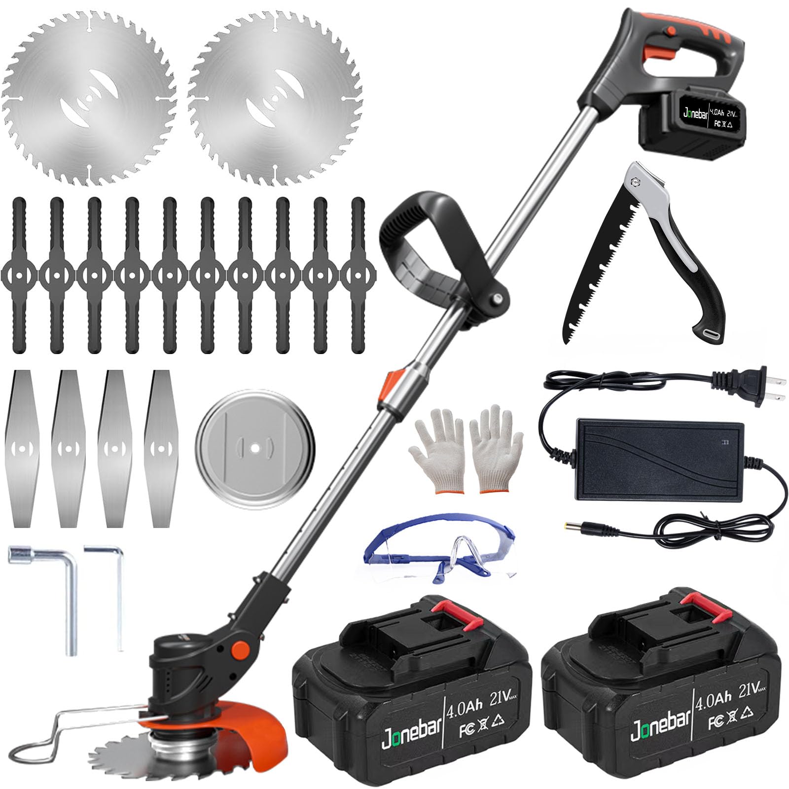 Amazon.com : Electric Weed Wacker Battery Powered,21V Cordless Weed ...