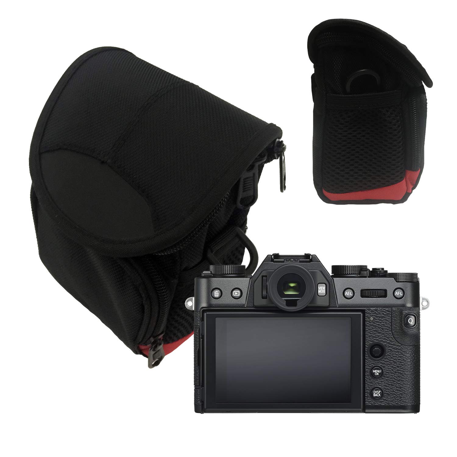 K-S-Trade Housse pour Nikon Coolpix P7700 Sac Appareil Photo à Bandoulière Housse Couvervcle étui Antichoc Caméra Accecssoire Compatible avec Nikon Coolpix P7700 avec Compartiment Extérieur
