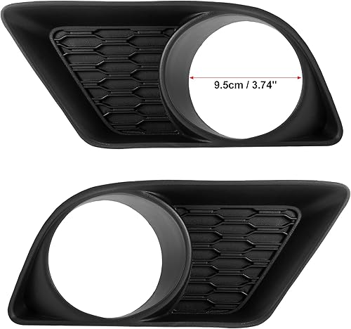 Miniatura 4 de X AUTOHAUX Par izquierdo del conductor derecho del lado del pasajero cubierta de la luz antiniebla Bisel para Dodge Charger SE R/T SXT SXT Plus R/T