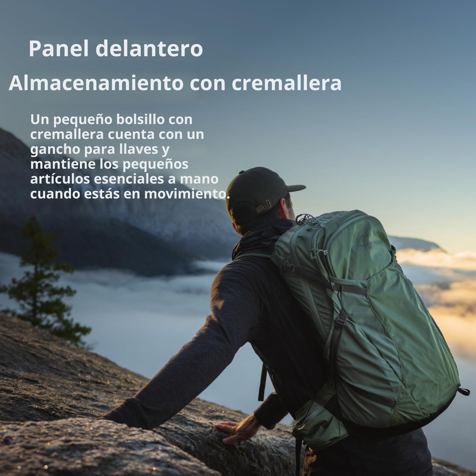 Osprey Sportlite Mochilas de senderismo unisex - Diseño minimalista y ligero - Panel trasero Airscape - Bolsillos para botellas de agua - Cinturón