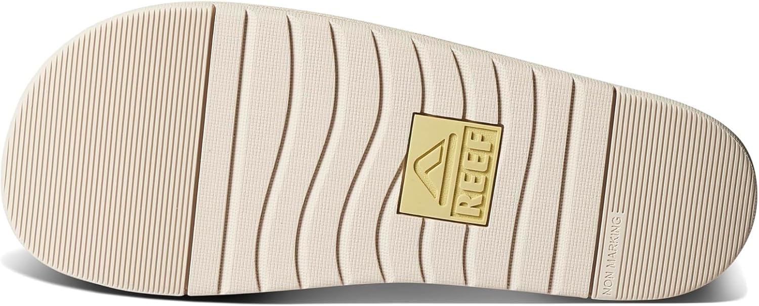 REEF Ojai Two Bar Women's Fashion Slide Sandal, Premium Leather, Soft Cushion Footbed