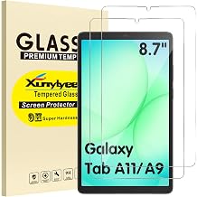 2 Pack Screen Protector for Samsung Galaxy Tab A11/ A9 8.7 inch | SM-X133/SM-X135/ SM-X110/ SM-X115 Tempered Glass Film [Dimensions 206.4 * 120.2mm/ 8.13 * 4.73 in] Easy Installation