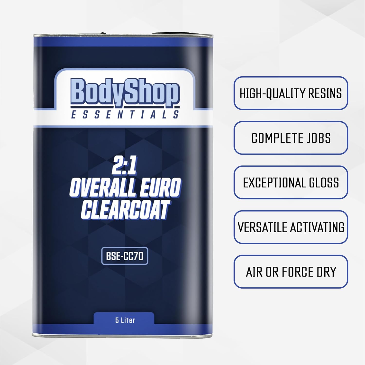 Overall Euro Clearcoat, High-Gloss, 169.07 Fl Oz, Automotive Surfaces