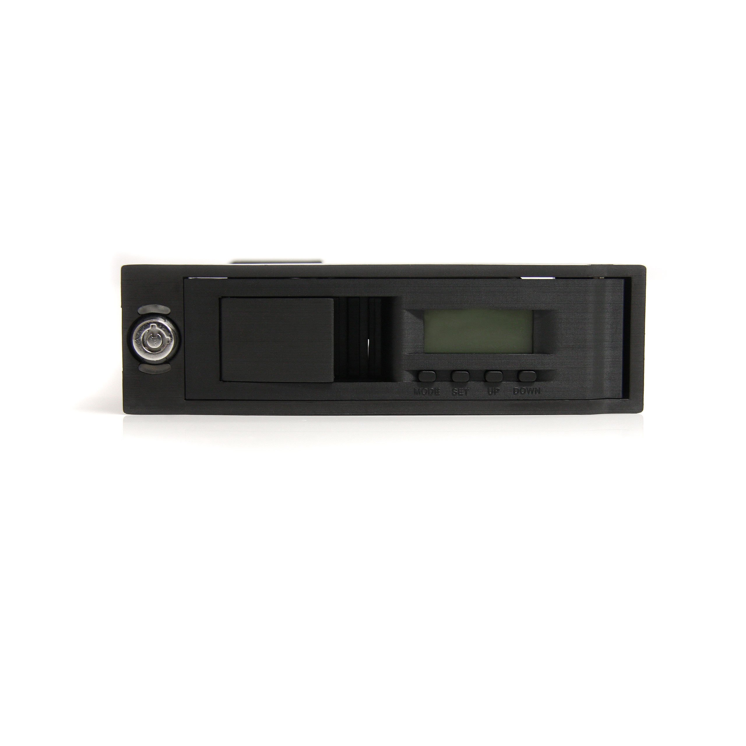 StarTech.com Rack Amovible 5.25" sans Tiroir pour Disque Dur 3.5" - Avec Ecran LCD - Hot Swap - Tiroir HDD 3.5 pouces (HSB110SATBK)