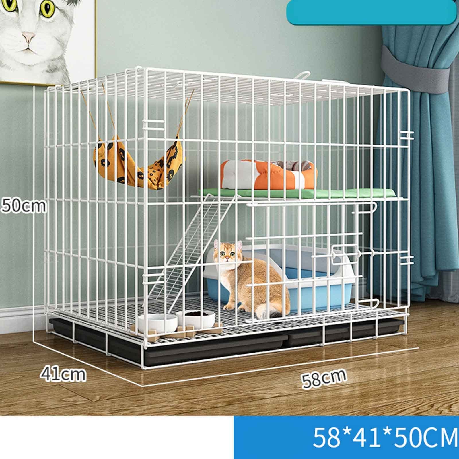 Gabbie per gatti da interno, grande gabbia per animali domestici, recinto per gatti extra large staccabile, cucce per gatti in articoli per animali domestici con lettiera per gatti, recinto per cani,