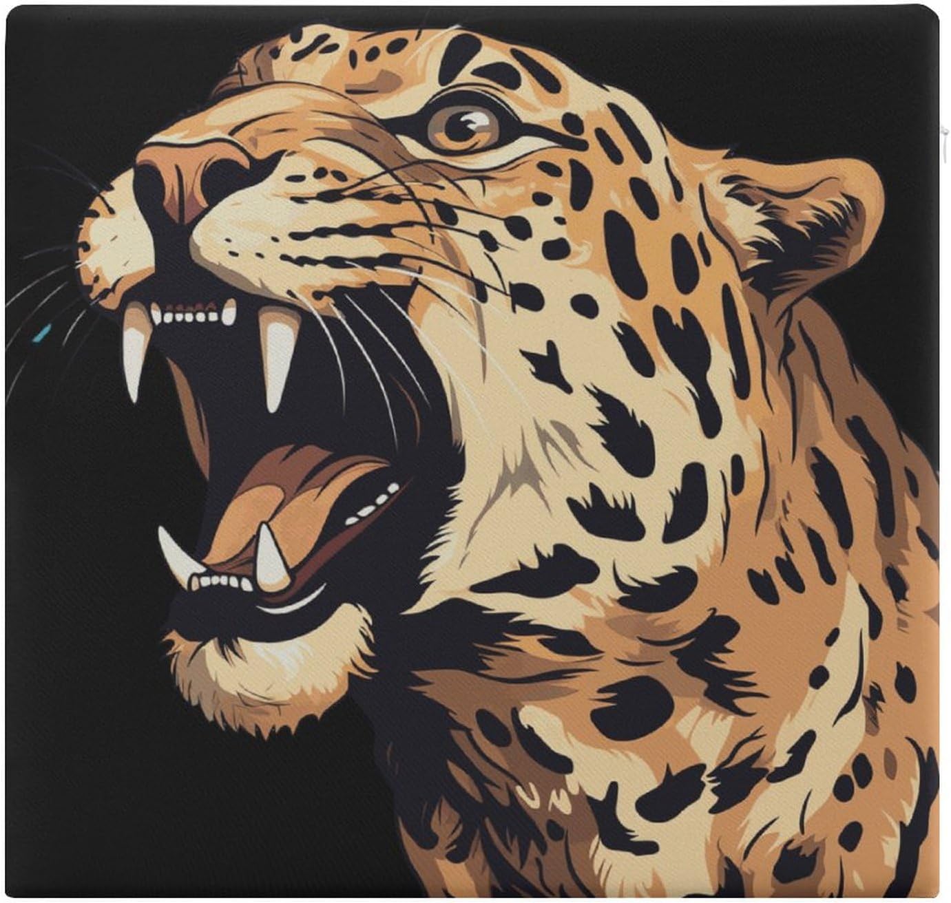 Leopard Floor Pillow Meditation Yoga Cushion Square Chair Cushion Pillows Seating for Adults