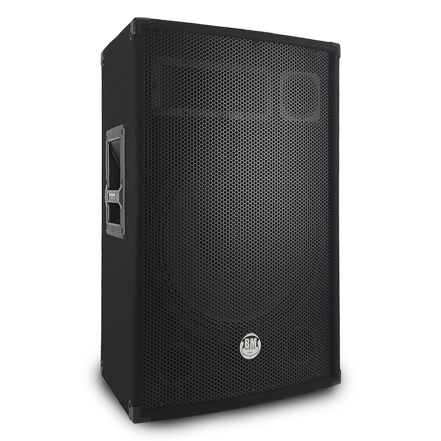 Paire d'enceinte Passive BM Bmsonic BMS-15 - Sono Bass Reflex Trapézoïdal à 3 Voies 15"/38cm - 2 x 700W