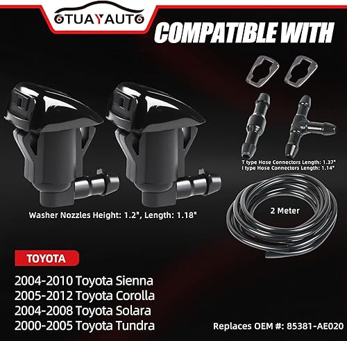 Vista 27 de OTUAYAUTO boquillas universales para lavadora