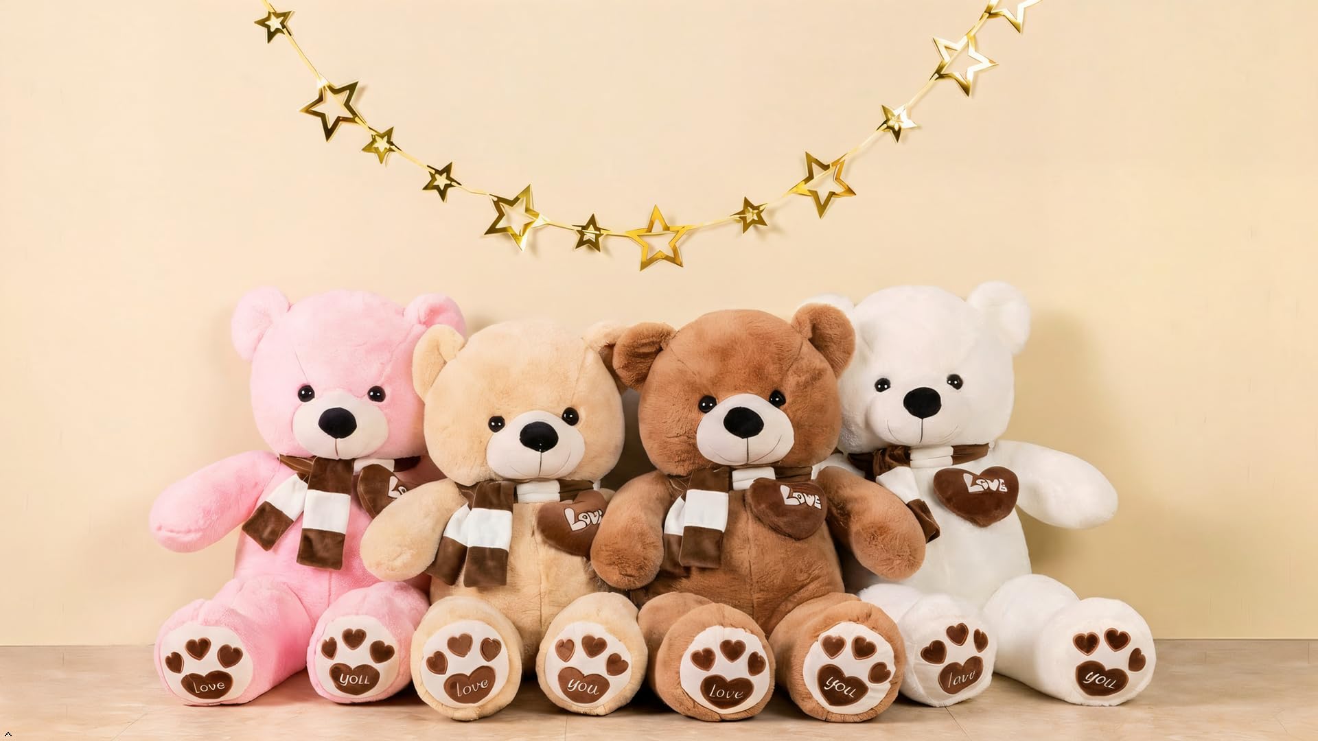 YunNasi Orso di Peluche Gigante Orsacchiotto Gigante Morbido Peluche Giganti Bianco (100cm, Marrone scuro) | Morbido Peluche Giganti (100cm, Marrone scuro)