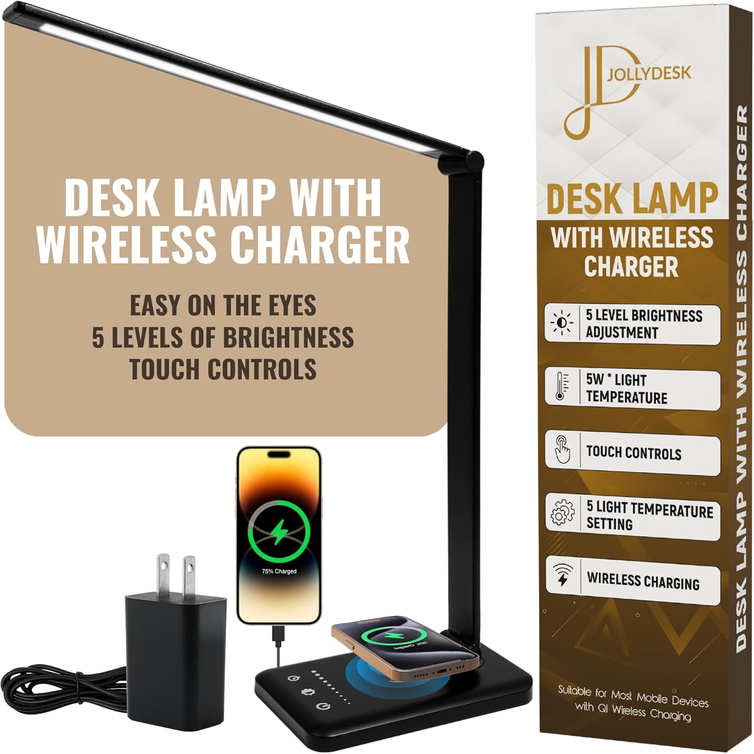 Illuminate Your Space: The Ultimate LED Desk Lamp with Wireless Charger Review!