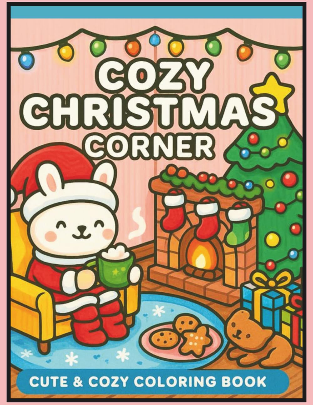 Christmas cute and cozy Coloring Book