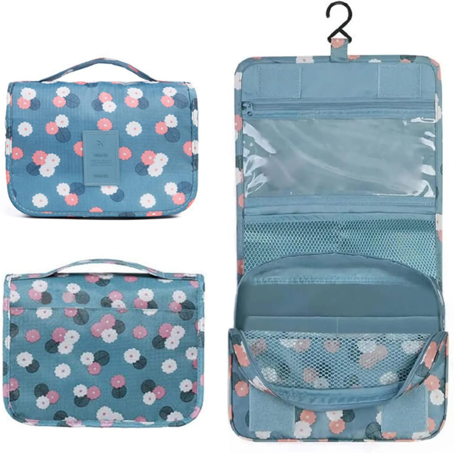 Kettion Hanging Travel Toiletry Bag, Foldable Hygiene Bag, Waterproof