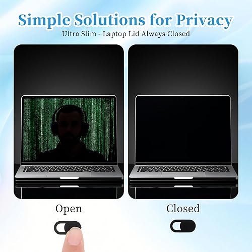 Miniatura 5 de 50 fundas para cámara web, 0.023 pulgadas, ultrafina, universal, para laptop, computadora, teléfono, protege tu privacidad y seguridad