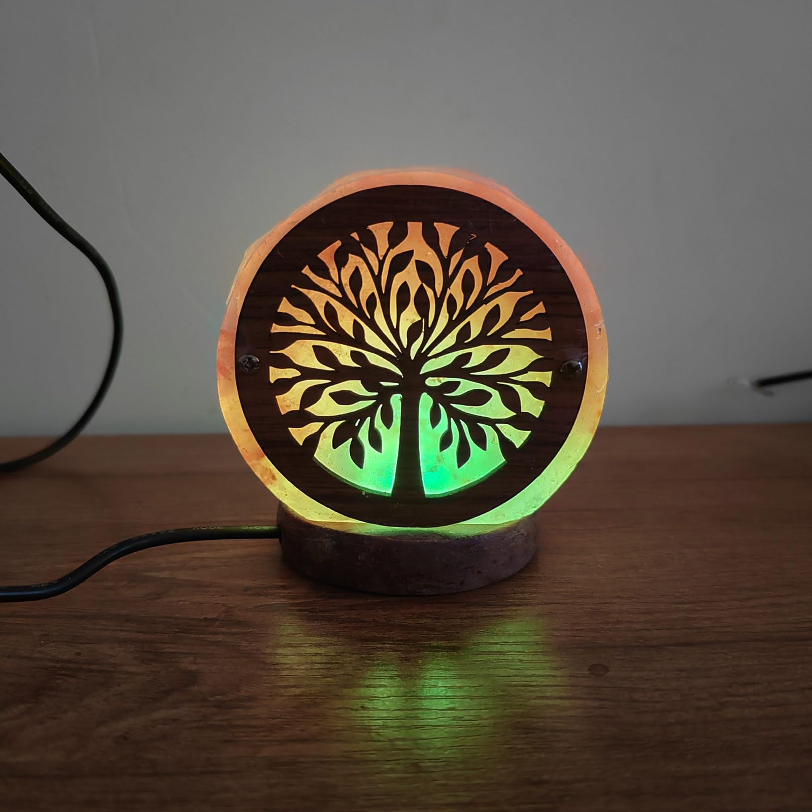 LED Nachtlicht Mit Sockel Kristall Salzstein Lampe Tisch Home Schlafzimmer Dekoration LED Atmosphären Lampe Für Innen Nachtnacht