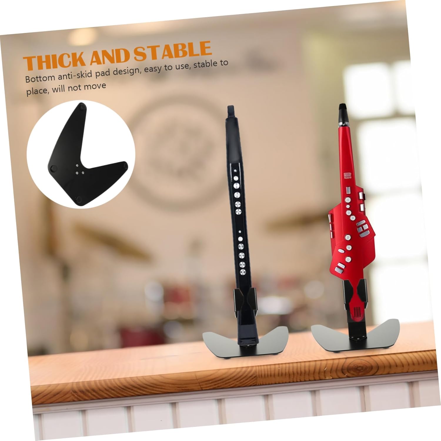 Kisangel Music Instrument Holder Wind Instrument Storage Bracket Display Rack Stage Stands