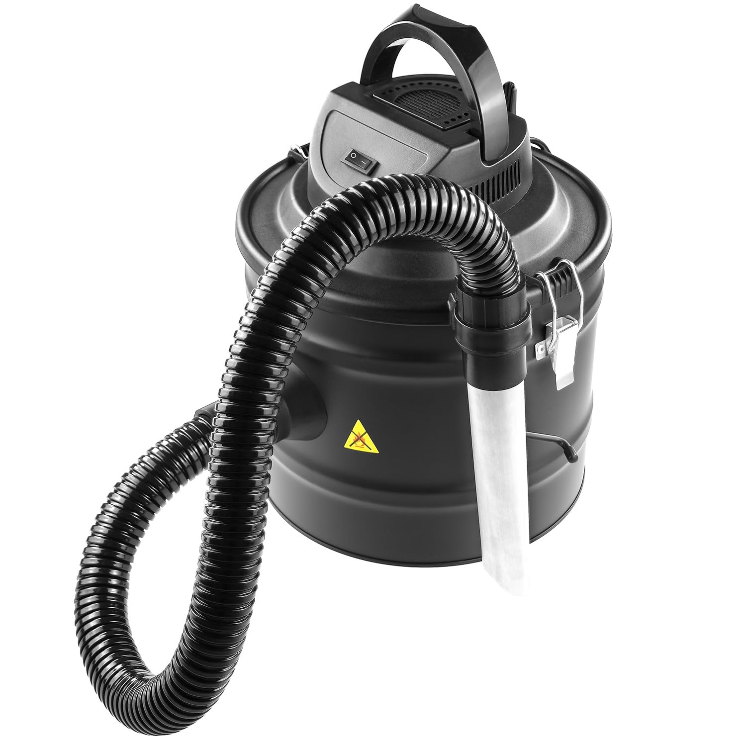 Raik - Aspirateur à cendres 15L 800W sans sac pour cendres froides, poêle à bois, barbecue, poêle à granulés, filtre, tuyau d'aspiration de 1m, nettoyage du filtre, aspirateur pour cheminée