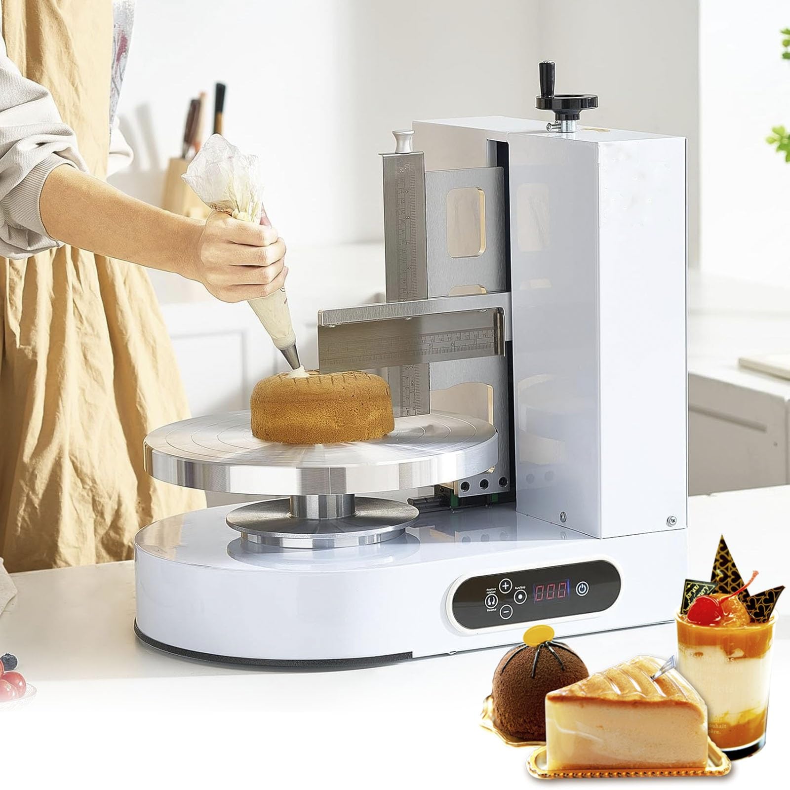 Machine à glacer Les gâteaux, lisseur électrique à Vitesse réglable pour Une Application et Une décoration Professionnelles de la crème au Beurre.