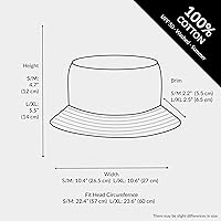 Vista 6 de The Hat Depot - Sombrero unisex, 100% algodón, 300N, fácil de guardar para viajar, playa y verano