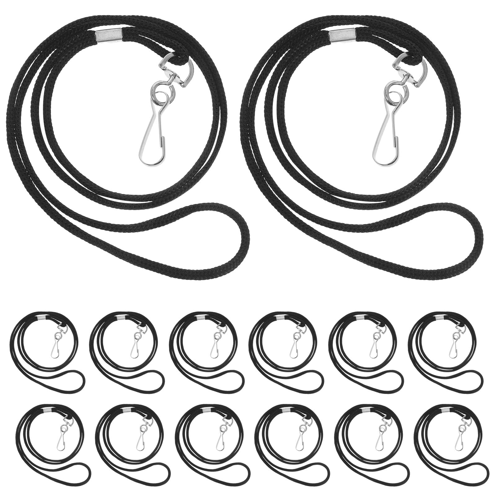 Baluue 100stücke Ausweisbänder mit Schnellverschluss Leichtes Halsband für Ausweise Büro Schule und Fabrik Kartenhalter für Mitarbeiter und Schüler