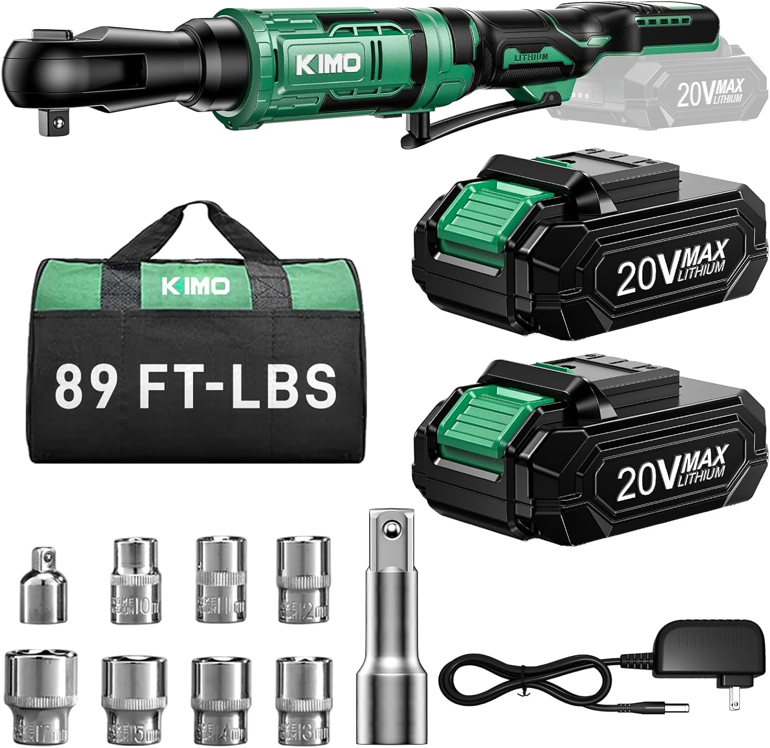 KIMO 20V Cordless Ratchet Wrench 3/8